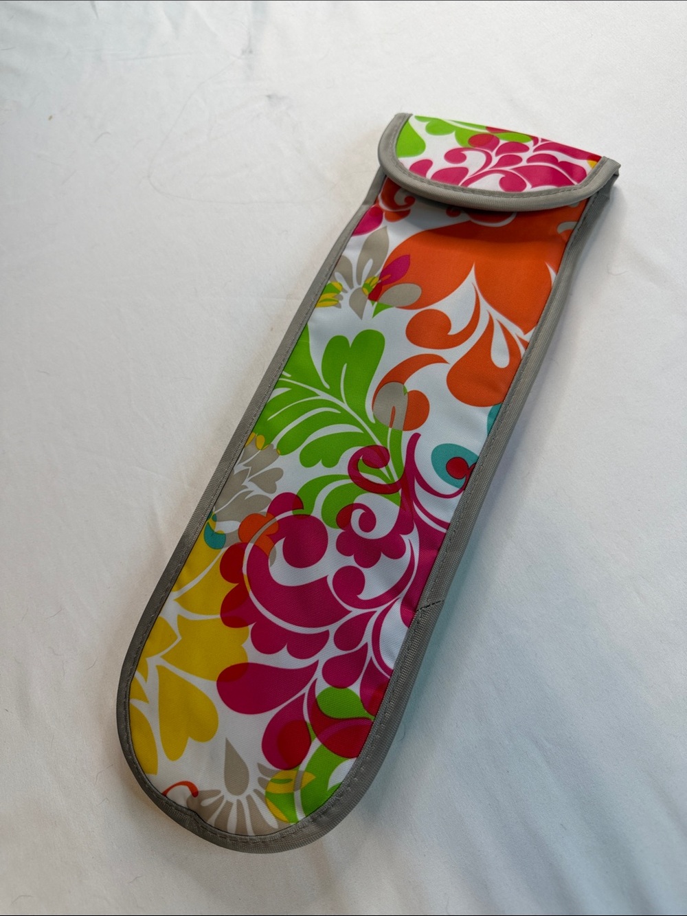 thirty-one Floral Pattern Utensil Holder - Pink, Orange, Green, Yellow, Gray